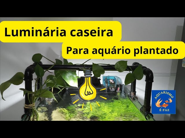 Luminária caseira para aquário Plantado #aquarismo #lowtech - YouTube