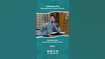 Shalat Sunnah Wudhu 