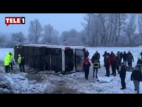 Kastamonu'da otobüs devrildi, 4 kişi hayatını kaybetti, çok sayıda yaralı var