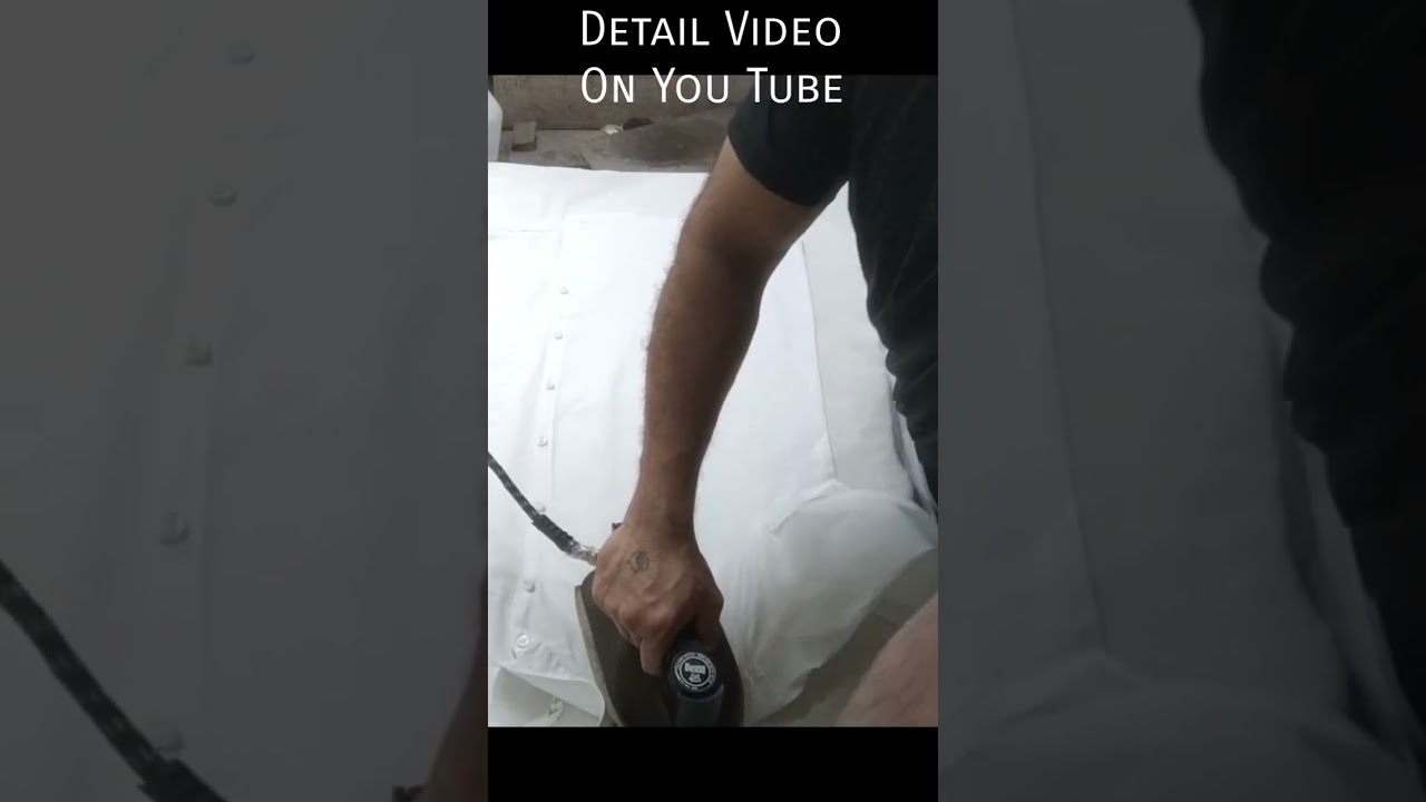 How To Press Shirt, How To Press Starch Shirt Perfectly, Starch Shirt Ironing