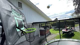 Jumpflex basketball trick shot
