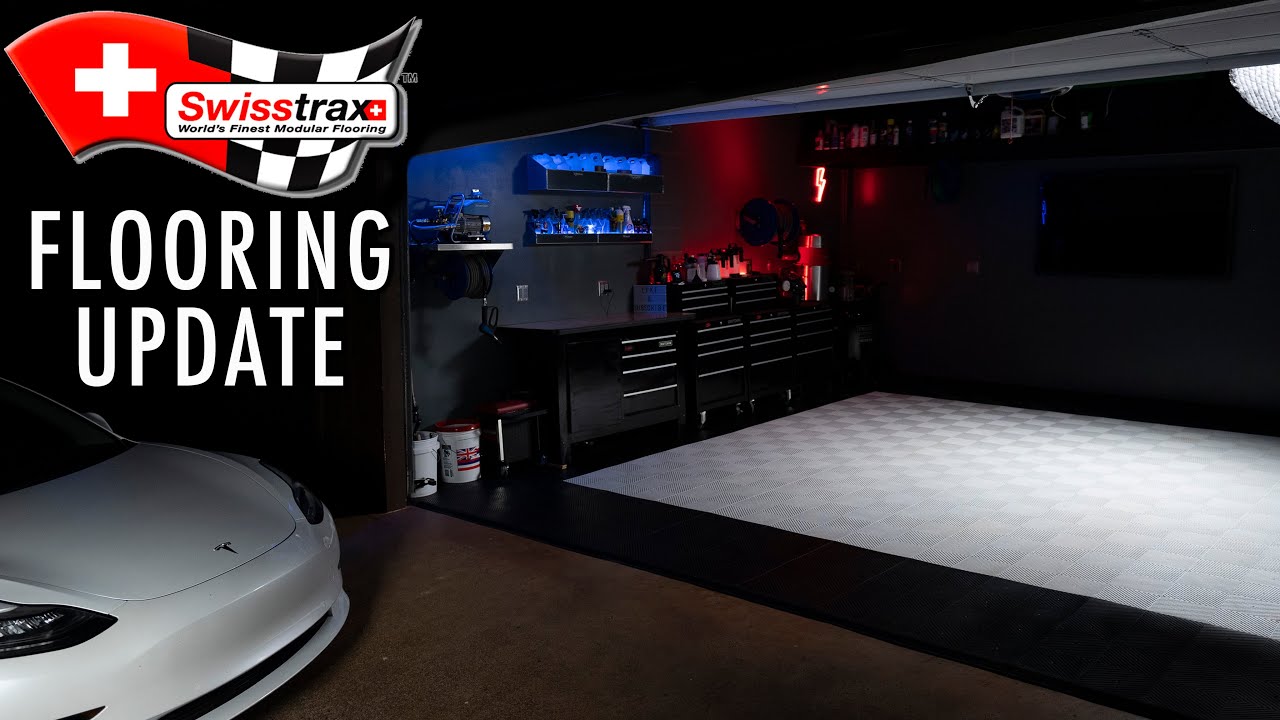 SWISSTRAX GARAGE FLOORING AFTER 9 MONTHS OF ABUSE!