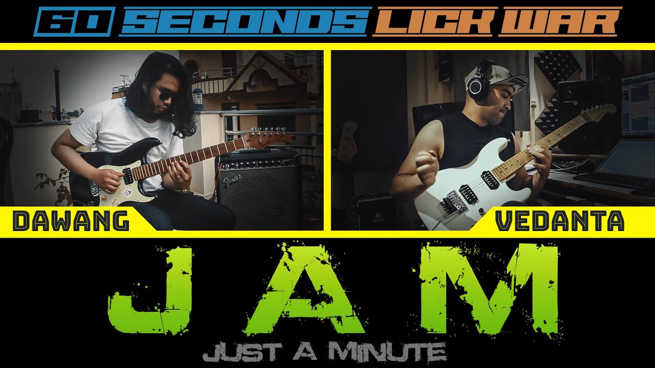 JAM 60 SECONDS LICK WAR #1 feat @vedantarazz @gingerfeetTV  @dawanglama2138 @treblestroke955