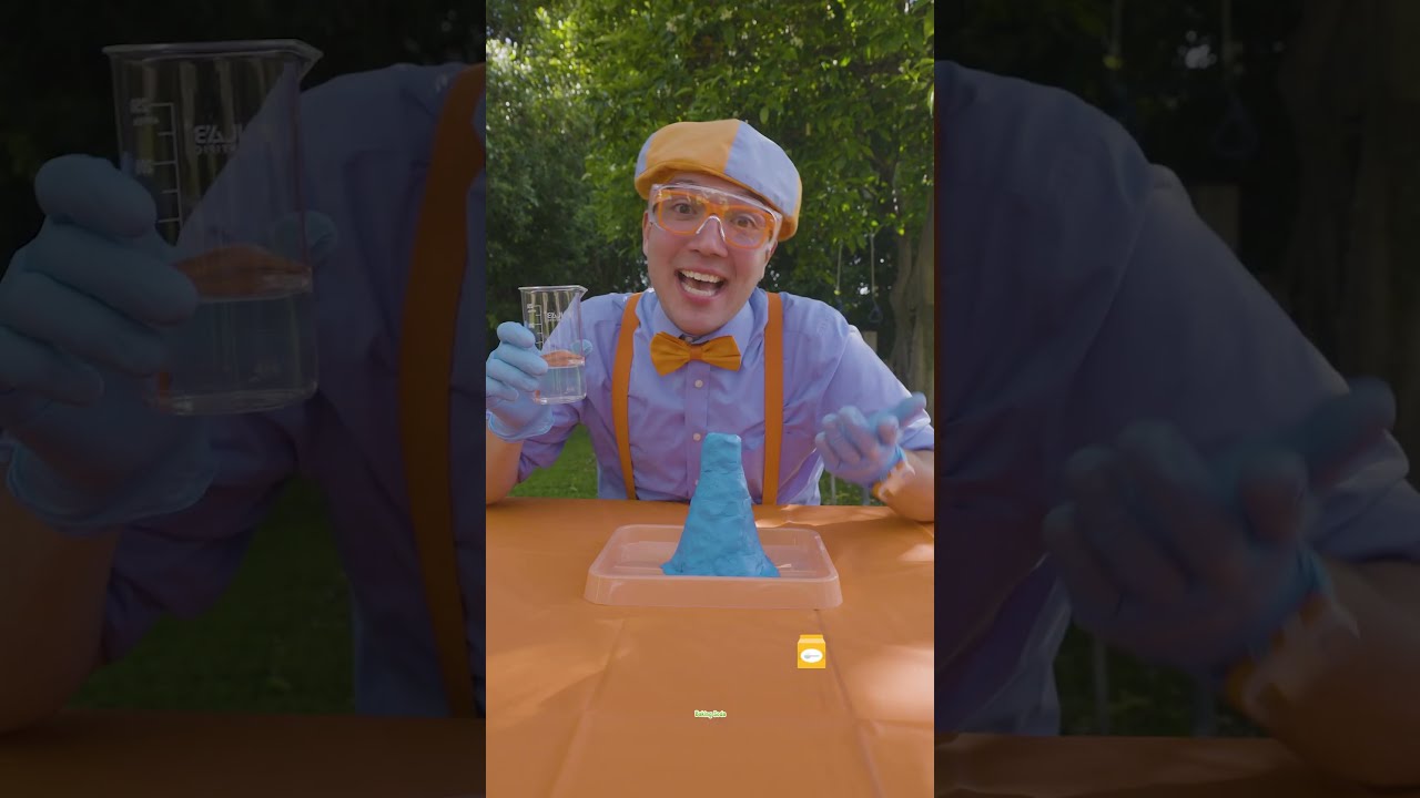 Blippi S Volcano Science Experiment 3 2 1 Shorts