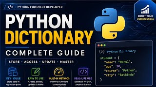 Python Dictionary Tutorial for Beginners | Complete Guide in Hindi #python  
