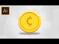 How To Draw A Gold Coin In Adobe Illustrator