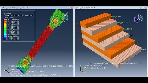 simple tensile test of composite materials -3Dshell #abaqus