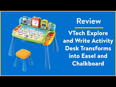 Review: VTech Explore and Write Activity Desk Transforms into Easel and Chalkboard