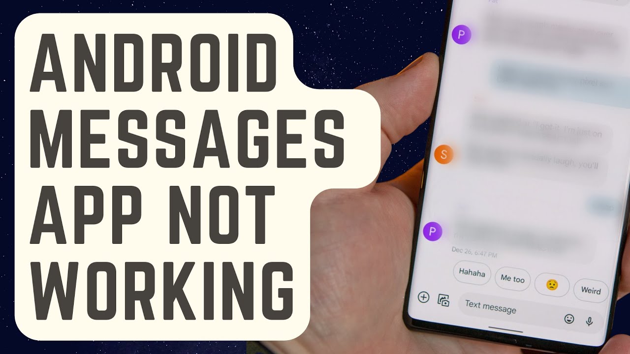 SOLVED Android Messages App Not Working Crashes And Won't Load YouTube