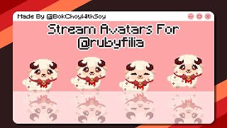 Aseprite - Animated Pixel Magical Sheep Stream Avatars Time Lapse