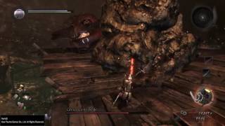 Nioh funny looking giant caterpillar boss fight screenshot 2