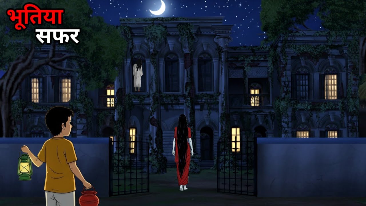 भूतिया सफर | Bhutiya safar | Horror story | Chini toons