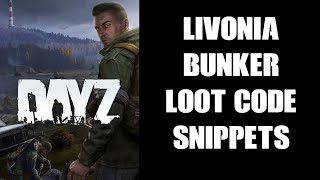 DayZ  Community Server mapgrouproto XML Code Snippet To Spawn Loot In Livonia Bunker On Other Maps
