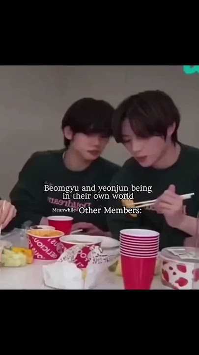 beomgyu and yeonjun being in their own world