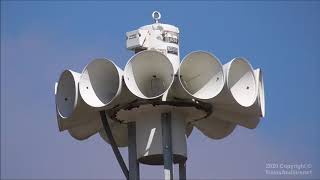 Federal Signal STH-10 Emergency Siren Test, 'Fast Wail' - Lattimore, NC 2/2/2020