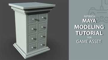 Wooden almira  / Game Asset / 3D Modeling Speed Tutorial In Maya [Part_01]