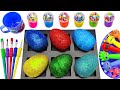 Fun Satisfying Video | Mixing all Lollipops SPRUNKI & Rainbow EGGS Glitter from SLIME | Cutting ASMR