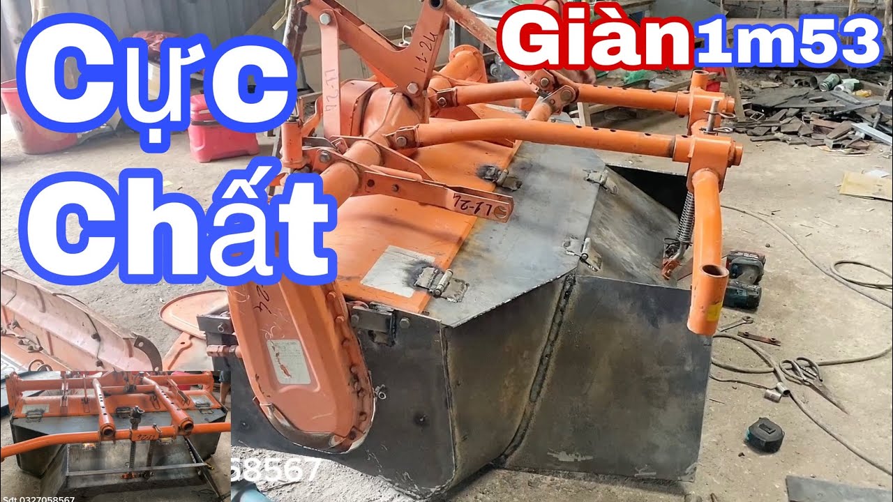 Lên bộ ép luống cho giàn xới 1m53 cực đẹp ( Tractor Up for the 1mm53 beautiful ring )