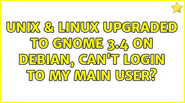 Unix & Linux: Upgraded to Gnome 3.4 on Debian, can