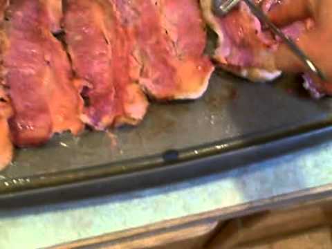 COOKING YUMMY BEEF BACON WITH OUT A GREASE CATCHER - YouTube