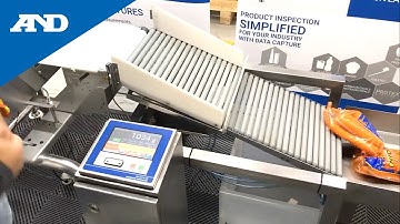 A&D Inspection Simplified - A&D AD4413-CW used on Newtec Bag Weigher