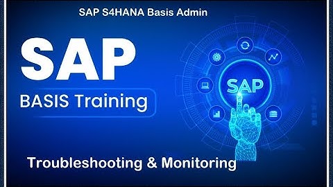 SAP S4HANA Basis Admin P1 (B04C14) - Troubleshooting & Monitoring