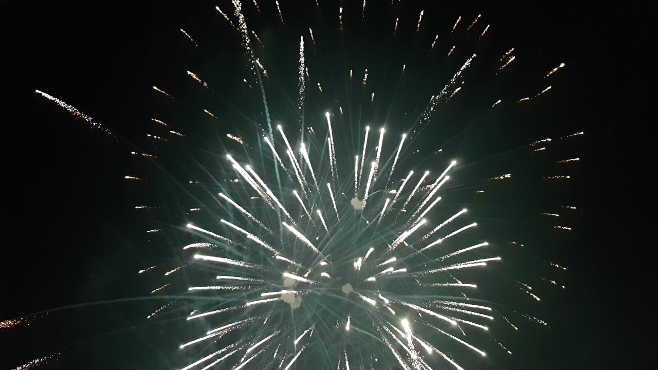 New Year's Eve 2017 with a big amazing fireworks.Doček Nove godine u Subotici, Serbia(full HD)