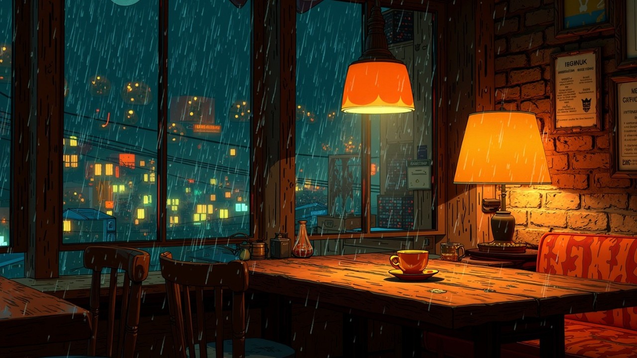 Дождливая ночь Lo-fi Hip Hop биты Музыка для учебы Релакс Chillhop Миксы