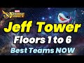 JEFF WAR TOWER! Floors 1 to 6 BEST F2P TEAMS! NO Winter, Retcon, Omen, Shadow | MARVEL Strike Force