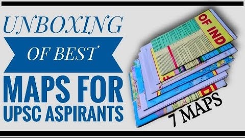 Must Have "MAPS"  FOR UPSC PREPARATION || Wall Charts -- Unboxing || #upsc #ias