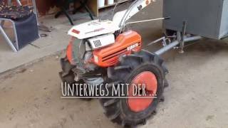 Kubota TF 65 | Einachsschlepper mit Anhänger Eigenbau | Einachser