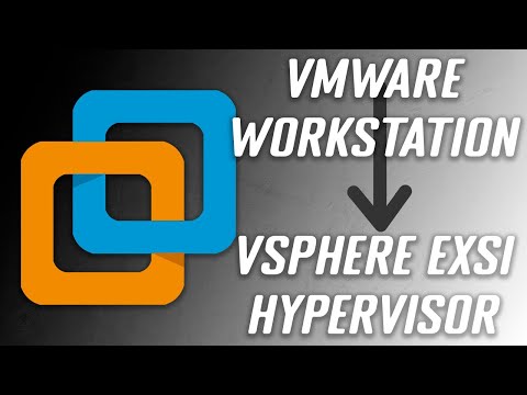 Export a Virtual Machine (VM) from VMware Workstation to vSphere ESXi Hypervisor.