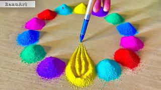 2 Easy Beautiful Rangoli Design for Beginners ✨Most Viral Rangoli Design 2026 ✨Ranu Art