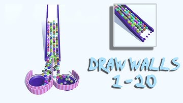 Draw Walls | Draw mobile game | iOS | Level 1-20