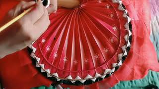 Hand fan decoration || সাবেকি বাঙালী হাত পাখা ডেকোরেশন