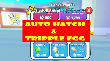 How to do Auto Hatch and Tripple Eggs at same time? Pet Simulator X Gamepass!