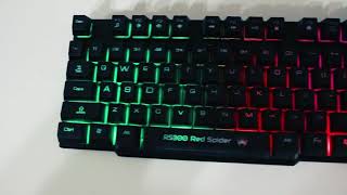 NanoRS RS300 Gaming Keyboard 3 color hybrid background lighting Hybrid backlit gaming keyboard screenshot 4