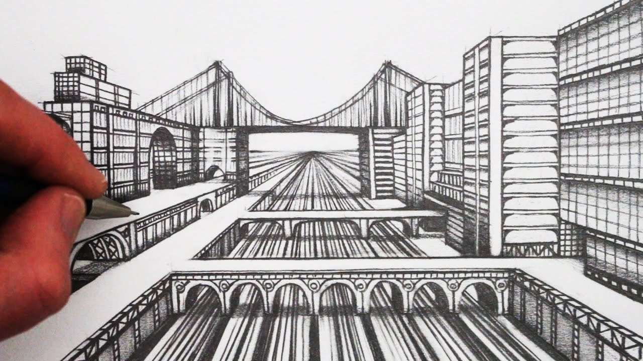 1 Point Perspective Drawing