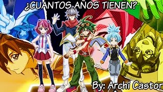 ¿Cuantos años tienen los personajes de Yu-Gi-Oh! Arc-V? (LOQUENDO)