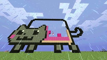 [Minecraft Timelapse]NyanCat Pixel Art (Mr Denyable&C) #004 [HD]