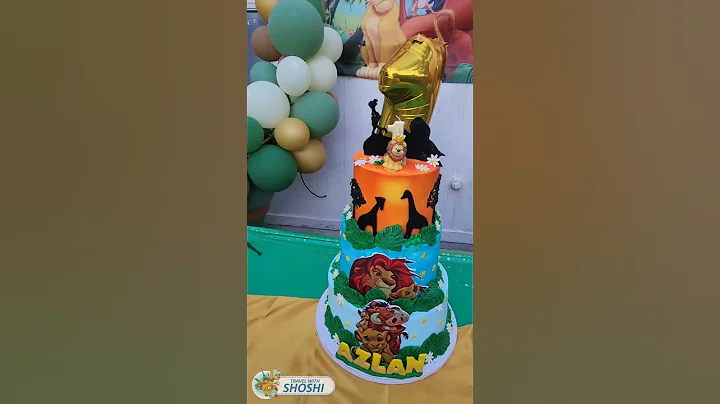 Lion King Theme birthday decoration #shorts #lionking #lionkingcake #lionkingbirthday