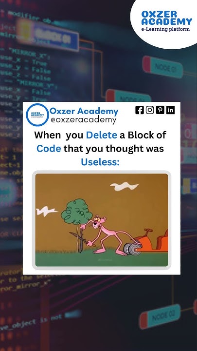 When you delete a Block of Code that you thought was Useless 😂😂 | # ...