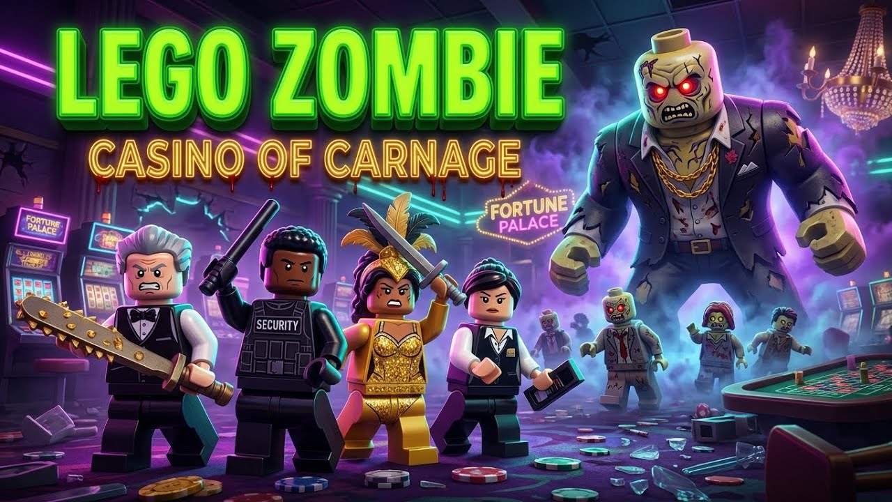 Zombie Outbreak: Casino Of Carnage | LEGO Zombie Animation | Full Episode 8