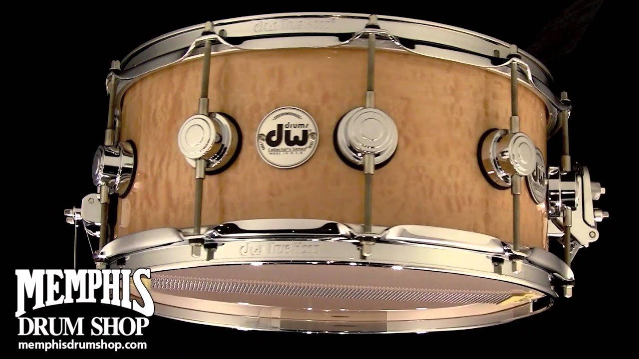 DW 14 x 6 Collector's Series Exotic Teardrop Maple Snare Drum with