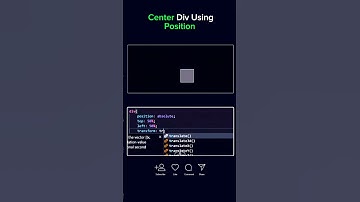 "Center Div Using CSS Position | Easy Tutorial"