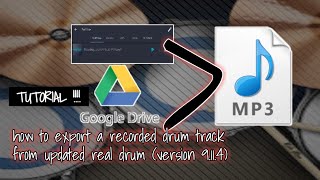 Paano Mag-export Ng Recorded Track Sa Updated Real Drum?