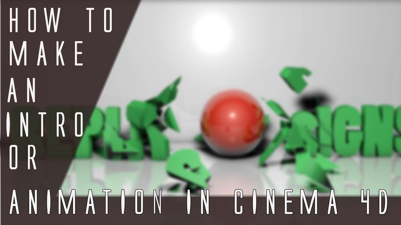 Tutorial: How to make an Animation/Intro in Cinema 4D - Fast and Easy ...