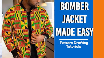 HOW TO MAKE A BOMBER JACKET, DIY Pattern drafting Tutorials