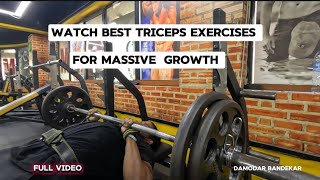 TRICEPS WORKOUT FOR MUSCLES STRENGTH