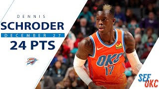 Dennis Schroder's Full Highlights: 24 PTS vs Hornets | 2019-20 NBA Season - 12.27.19